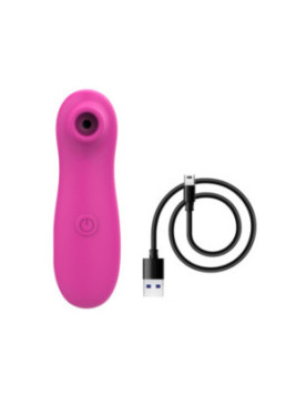 Stimulateur de clitoris par vibrations sur membrane rechargeable USB rose 10 Vitesses De Voyage - ZK003CPNK